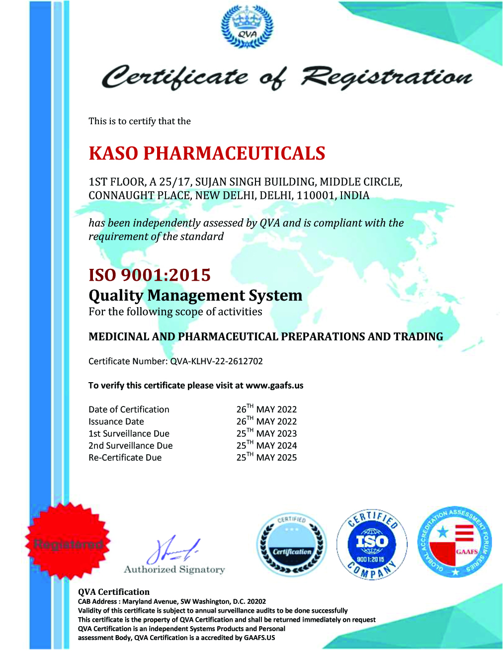 KASO ISO 9001