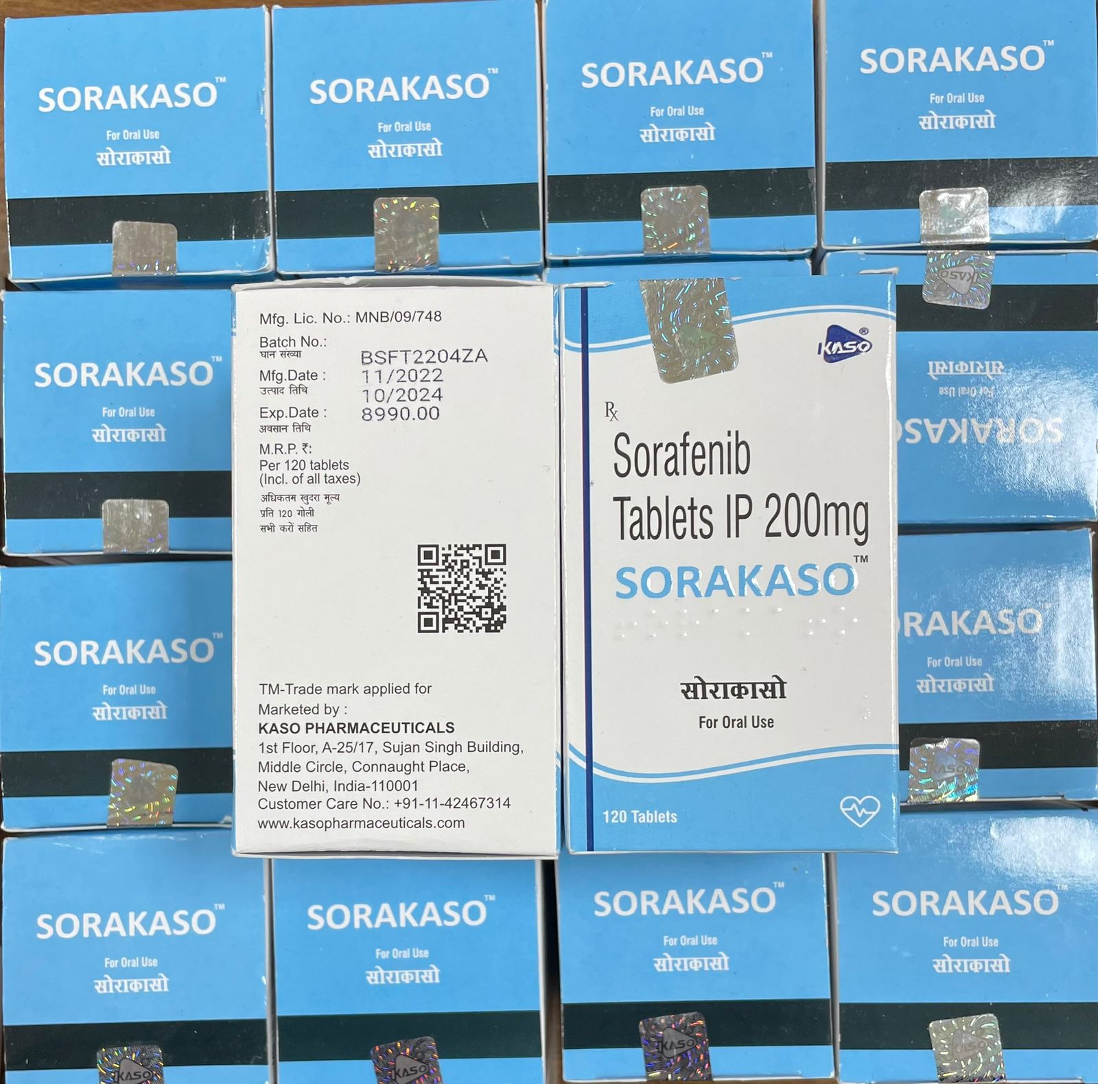 Sorafenib Tablets IP 200mg SORAKASO